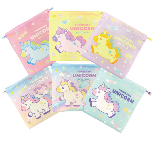 ゆめかわユニコーン巾着袋 駄菓子詰め合わせ １個