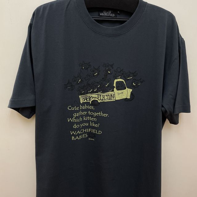 猫のダヤンのプレーンＴシャツBABIES柄の全体画像