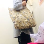 猫 がま口バッグ ＋ 猫 横長 トートバッグ セット 合皮 猫 がま口バッグ ＋ 猫 横長 トートバッグ セット 合皮