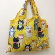 送料180円】ももろ作品エコバッグ。猫まみれ＆ねこが