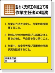 作業主任者職務板