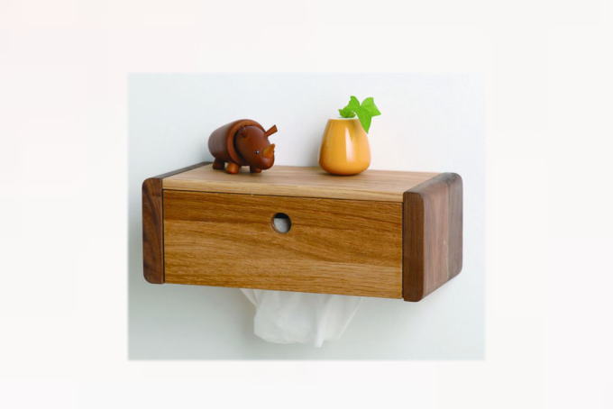 木製ティッシュボックス
