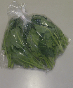 ケールの花芽１８０ｇ×２パック（産地：愛媛県伊予市）　別途送料必要　期間限定商品