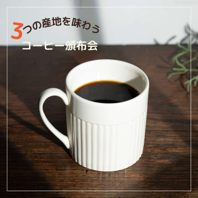 【送料込み】3つの産地を味わうコーヒー頒布会（毎月１回お届け）