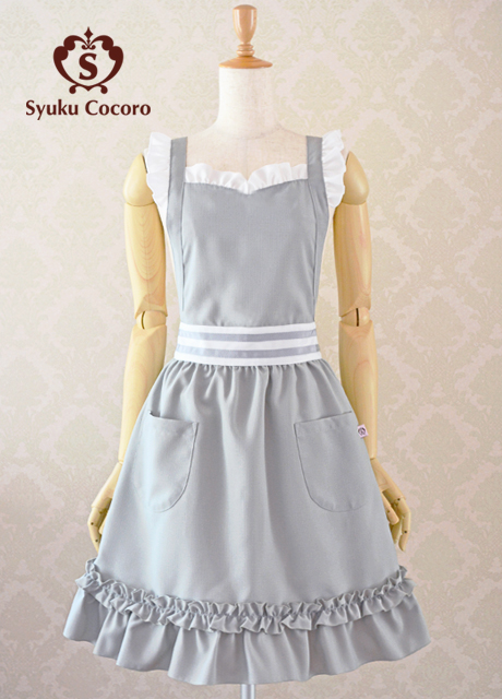 Marushin フリルがかわいい エプロン 白 かわいい フリル レディース メイドカフェ シンプル ホワイト メイドエプロン フリフリ エプロン可愛いエプロンおしゃれエプロン Studiodeiure It