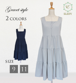 センタージップ ティアードワンピース