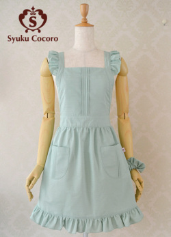 オパールグリーンエプロンドレス