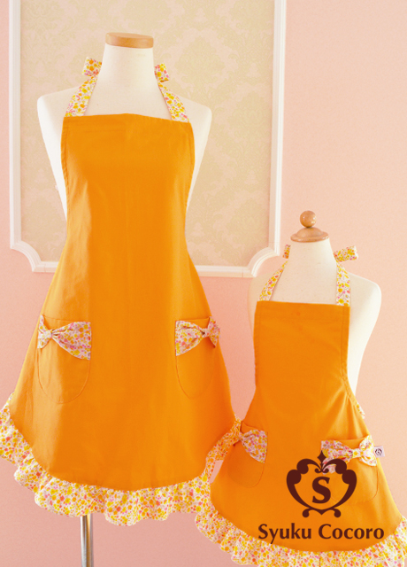 無料ラッピング有・無/選択】ソレイユ・オレンジ／ポケットリボン