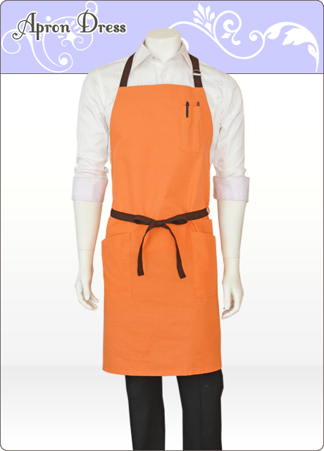 男女ペアエプロン／Iラインエプロン＆メンズエプロン（胸当て