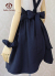 白鳥デザインのエプロンドレス/ネイビー