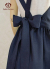 白鳥デザインのエプロンドレス/ネイビー