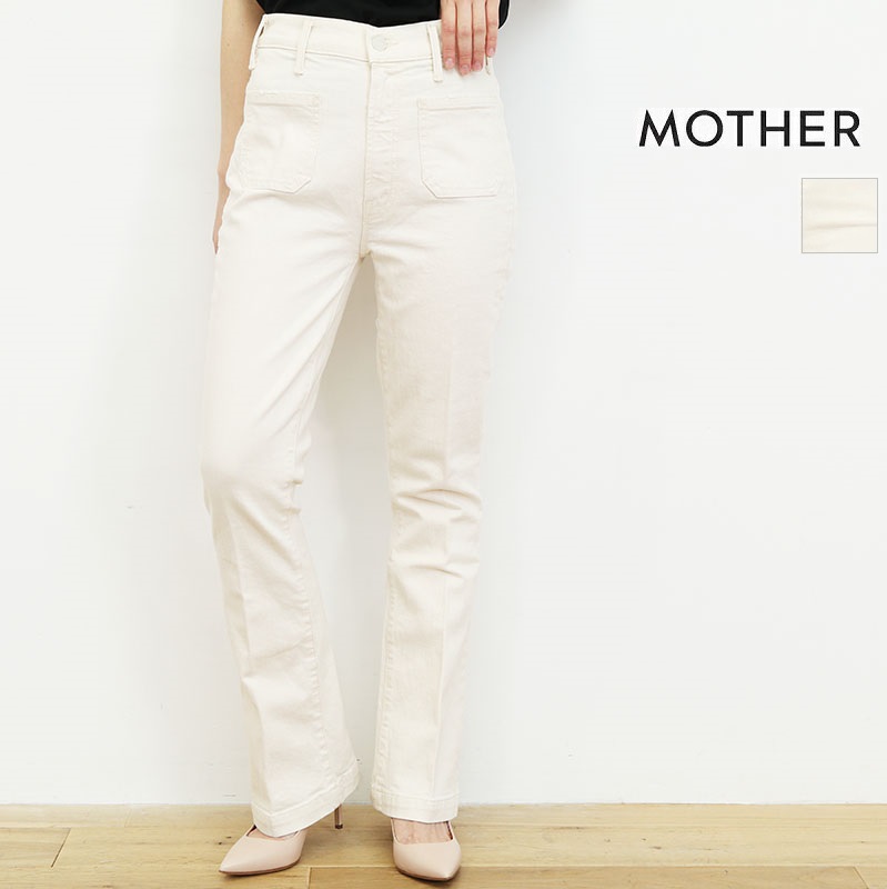 【40％OFF】MOTHER マザー 10097-544 THE HUSTLER PATCH POCKE ACT/アイボリー ハスラーパッチポケット デニムパンツ ストレッチ スキニー ジーンズ| 22SS ボトムス 春夏