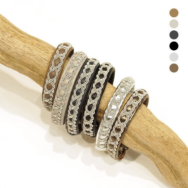 【40%OFF】HANNA WALLMARK ハンナウォールマーク  AURORE ブレスレット ミサンガ  アクセサリー プレゼント ギフト レザー 本革 鹿革 北欧 スウェーデン