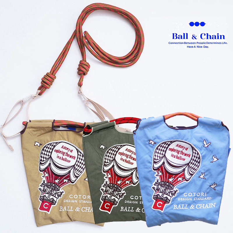 Ball＆Chain ボール＆チェーン 321201 BALLOON Sサイズ  バルーン 気球 COTORI  ショルダーバッグ サコッシュ ミニバッグ ポシェット 刺繍 ギフト ボールチェーン BLUE LABEL ボールアンドチェーン