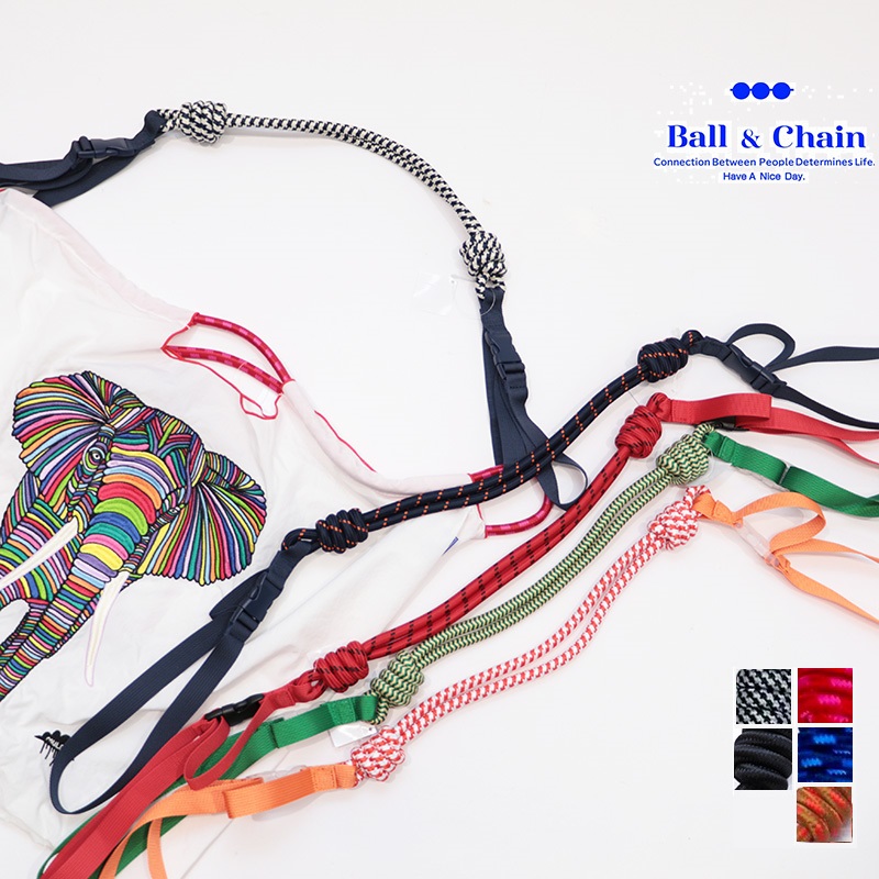 新色追加【ネコポス可】Ball＆Chain ボール＆チェーン パラコードストラップ 301999 ショルダーストラップ トートバッグ用 エコバッグ用 ボールチェーン BLUE LABEL ボールアンドチェーン PARACOAD | バッグ 定番