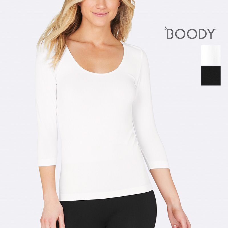 【期間限定30％OFF】BOODY ブーディー ST スリークウォータースリーブトップ Tシャツ カットソー インナー ヨガウェア ジムウェア ルームウェア　|　定番 トップス