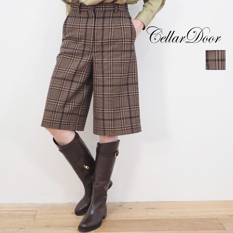【90%OFF】CELLAR DOOR セラードアー  PENNY チェックハーフパンツ バミューダパンツ | 20AW ボトムス 秋冬