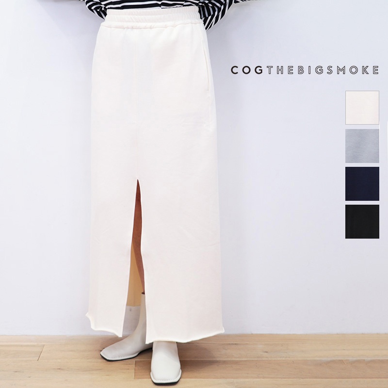 COG THE BIG SMOKE コグザビッグスモーク 11601-181-1112-1 KATHLEEN FRONT SLIT SKIRT タイトスウェットスカート ペンシルスカート スリット 裏毛 | ボトムス 24AW 秋冬