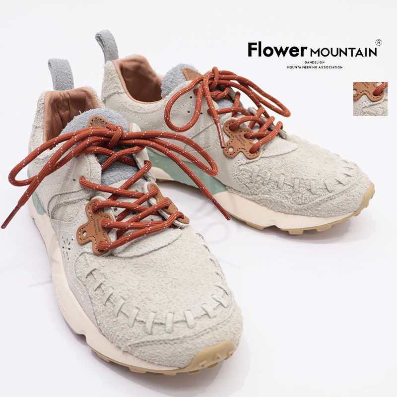 Flower MOUNTAIN フラワーマウンテン FM01081 YAMANO ヤマノ スウェードローカットスニーカー ウォーキングシューズ ベージュ | 24AW  シューズ