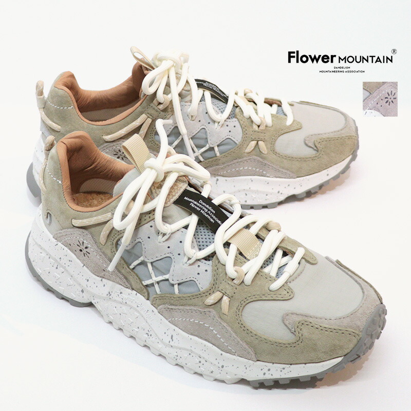 FLOWER MOUNTAIN フラワーマウンテン FM125015 YAMABUSHI ローカットスニーカー GrayLMil グレー ナイロン×スウェード ウォーキングシューズ ヤマブシ | 26SS シューズ