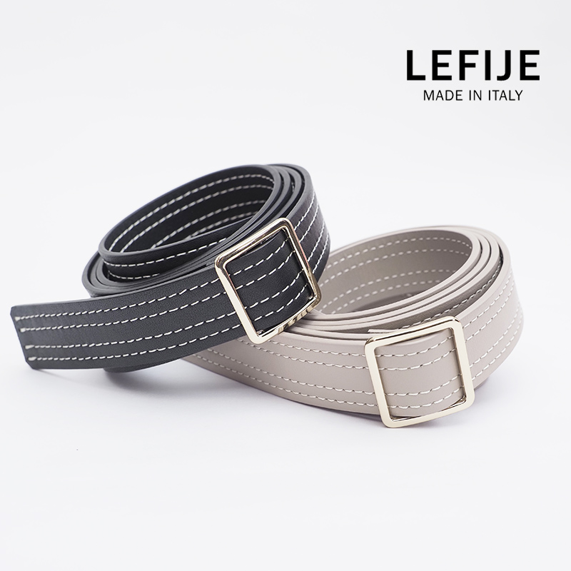 【期間限定30％OFF】LEFIJE レフィエ ステッチレザーベルト 2111670003 M4480A TRESOR レフィージェ 牛革 本革 | ファッショングッズ 春夏 21SS