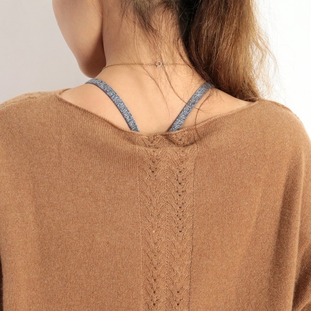 40%OFF】DEMYLEE デミリー カシミヤ カシミアレースニットチュニック  