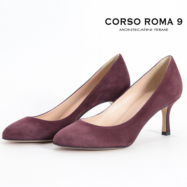 【50%OFF】ラスト1点！34Hサイズ CORSO ROMA9 コルソローマ9 899-1 17AW ラウンドトゥプレーンパンプスパンプス ブラック グレー ボルドー ベージュ プラチナ | 春夏 秋冬 スエード 表革 17AW／18SS