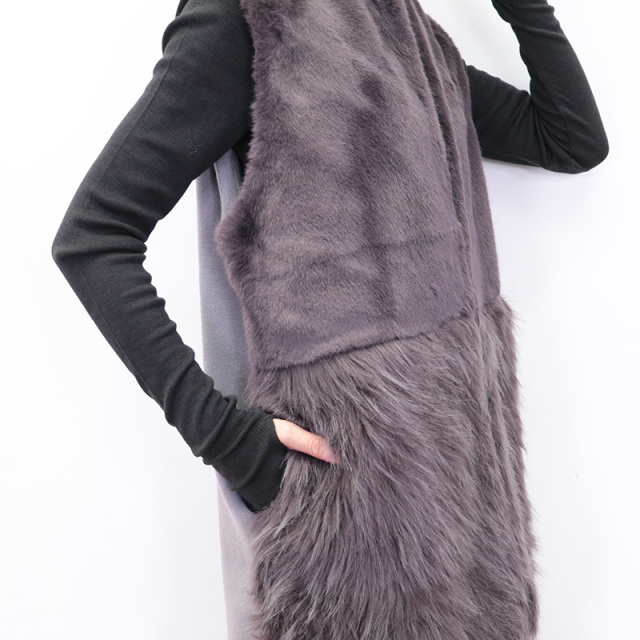 ADAWAS アダワス ADWS-401-40 ファージレ FUR GILET エコファー ADAWAS アダワス ADWS-401-40 ファージレ FUR GILET エコファー