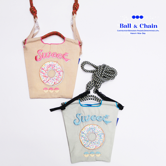 Ball＆Chain ボール＆チェーン 301231 SWEET ＜Sサイズ＞ スイーツ スイート ドーナツ ショルダーバッグ サコッシュ ミニバッグ ポシェット 刺繍 ギフト ボールチェーン BLUE LABEL ボールアンドチェーン