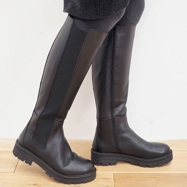 BARI SHOES バリシューズ JENNY11 サイドゴアレザーロングブーツ