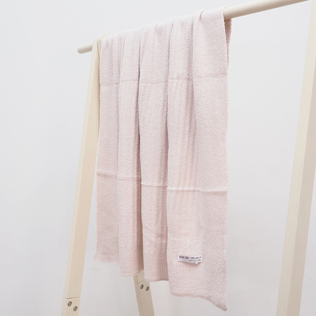 期間限定販売 Barefoot Dreams ベアフットドリームス リブ編みベビーブランケット Ribbed Stroller Blanket 467 ギフト 毛布 赤ちゃん用 プレゼント 出産祝い