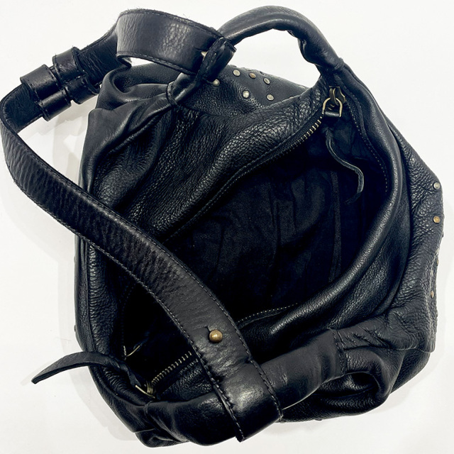 こばを！！ BIBA ビバ 52-SAY2L 2WAYハンドル スタッズバッグ ハンドバッグ