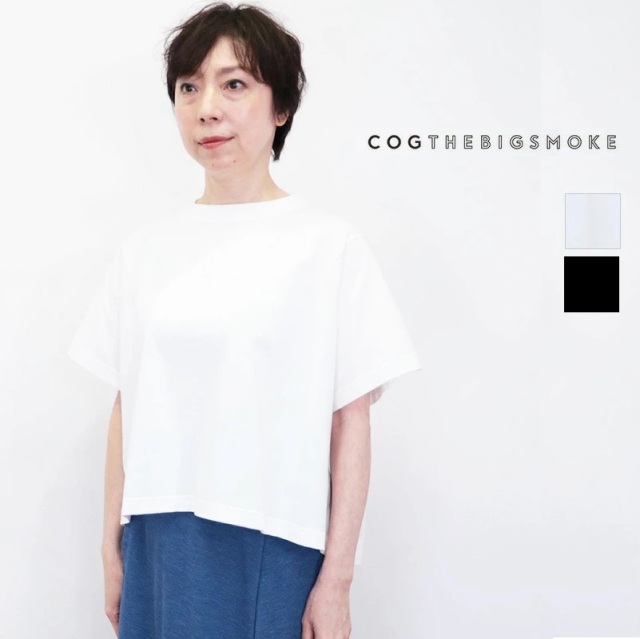 COG THE BIG SMOKE コグザビッグスモーク 12101-172-1011-1 JEMMA T-SHIRT スクエアスリーブTシャツ カットソー フレンチスリーブ 半袖 | トップス 25SS 春夏