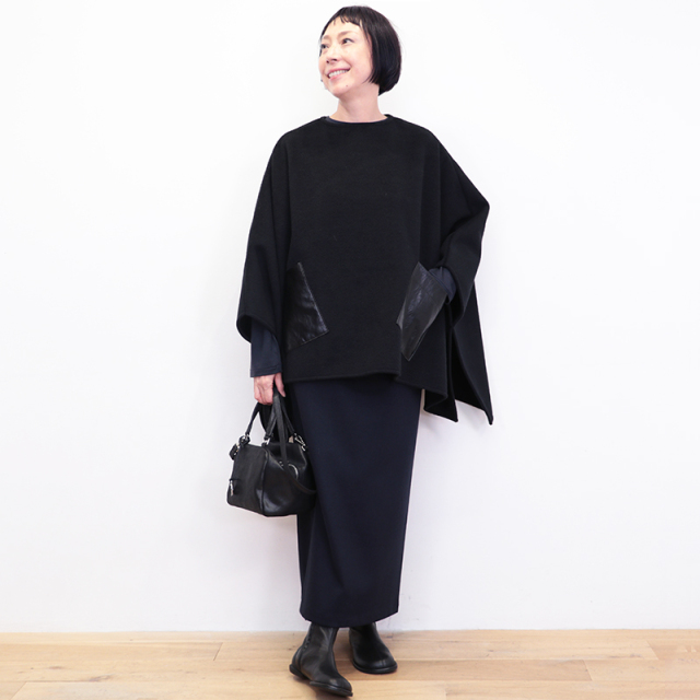 コグザビッグスモーク❄COGTHEBIGSMOKE　ウール❄ポンチョ　キャメル COGTHEBIGSMOKE //【定価5.7万】コグザビッグスモーク *ポンチョ