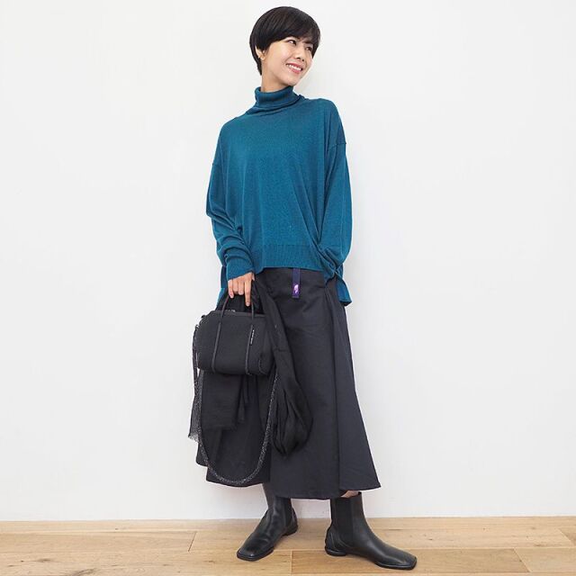 CT plage シーティープラージュ CT22307 オーバーサイズタートルネック