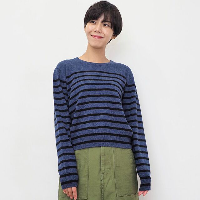 和風 Plage カシミヤ100% クルーニット - ニット/セーター