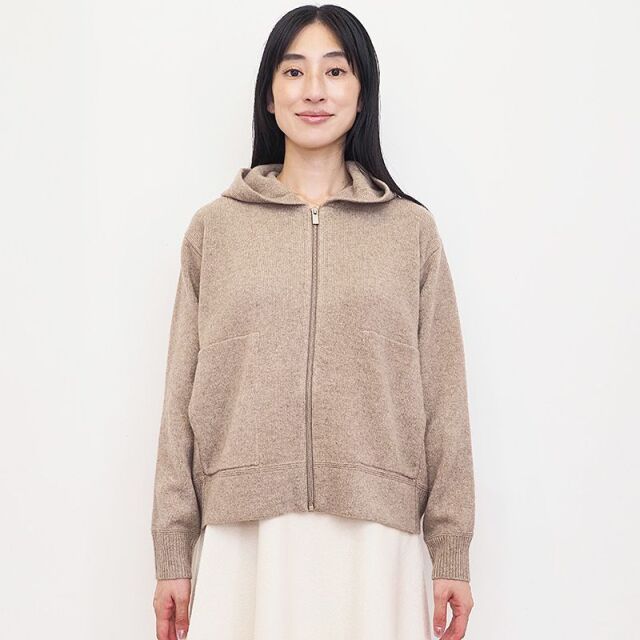 C.T. plage カシミヤ　2way ファー　ニット　カーディガン モヘアシルク Vネックニットカーディガン／C.T.plage（シー