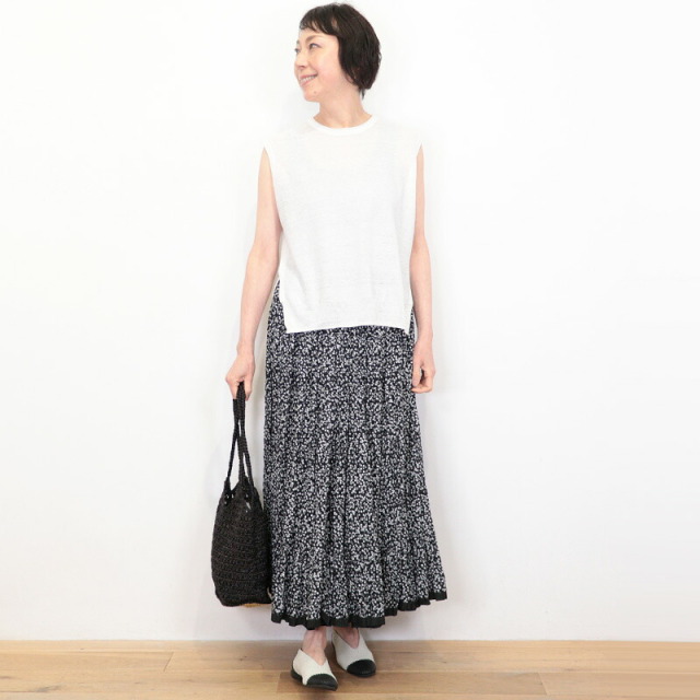 CT plage シーティープラージュ CT26123 リネンノースリーブニットプル