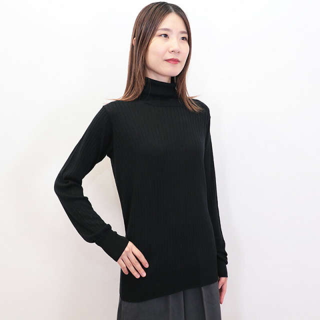 はまなクレージュ タートルネック リブニット 黒 カシミヤ 9R 楽天市場】クレージュ タートルネックの通販