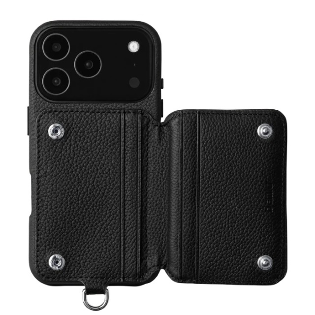 iPhone14　DEMIU　デミュウ　アイフォンケース　ポシェ新品　グレー DEMIU(デミュウ)｜iPhone14 POCHE FLAT 背面収納スマホケース