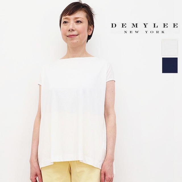 DEMYLEE デミリー SydneyTop バックギャザーブラウス Tシャツ コットン カットソー 3310900160/9910900150 | 春夏 トップス 21SS