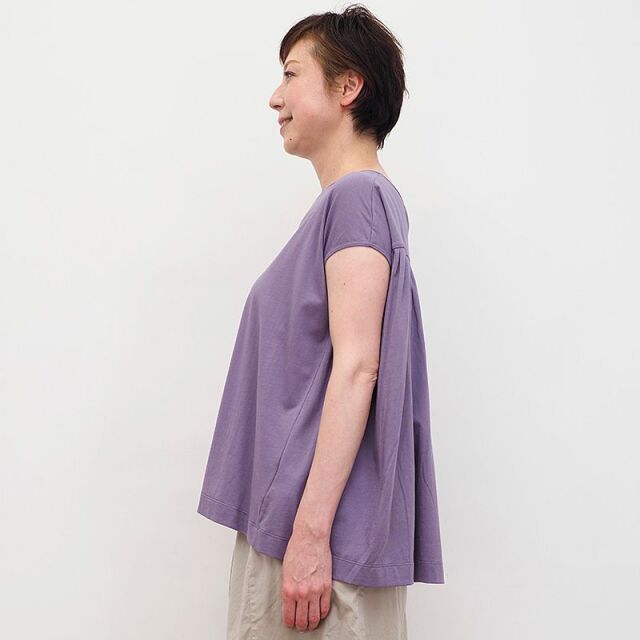 DEMYLEE デミリー SydneyTop バックギャザーブラウス Tシャツ コットン  