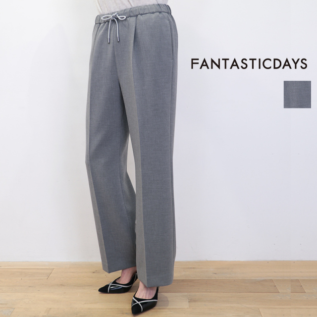 FANTASTICDAYS ファンタスティックデイズ  REFINE-254-01  イージースラックスパンツ  無地 | 26SS ボトムス 春夏