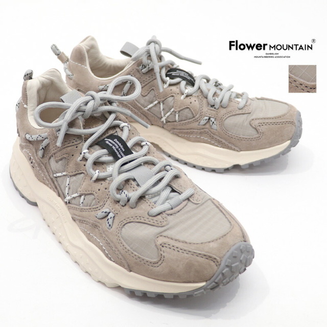 FLOWER MOUNTAIN フラワーマウンテン FM125001 YAMABUSHI ローカットスニーカー Sand beige ナイロン×スウェード マルチカラー ウォーキングシューズ ヤマブシ | 25AW シューズ