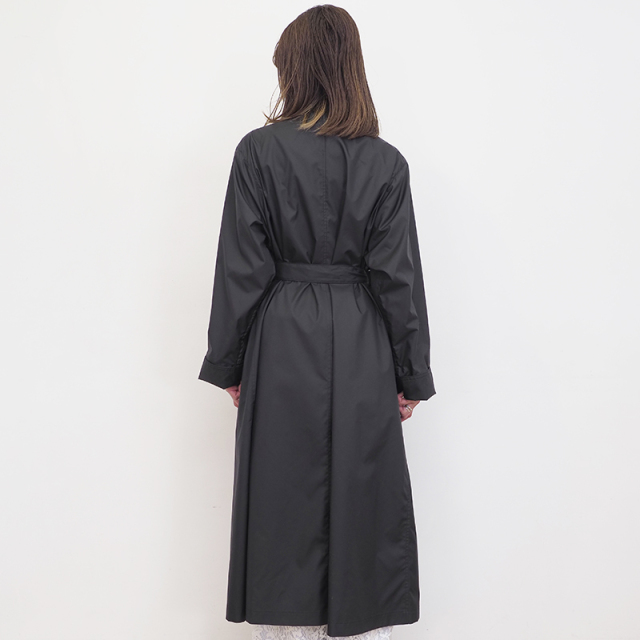 【正規品】FOX UMBRELLAS フォックスアンブレラズ FS22-04 TUCK COAT ポリエステルロングレインコート　タックコート  トレンチ ステンカラー ロングコート スプリングコート 撥水 | 春夏 アウター 22SS