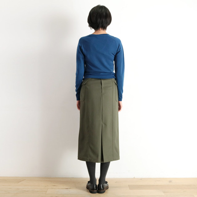 40%OFF】CELLAR DOOR セラードアー ウールハイウエストスカート GAT