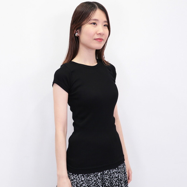 ジプソフィア　完売　カットソー黒 VARSITY EMBROIDERY TEE / BLACK | ZETA DIVISION STORE