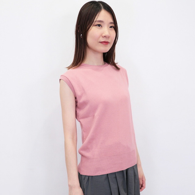 gicipi ジチピ 2517P OPALE ノースリーブ コットンニットプルオーバー