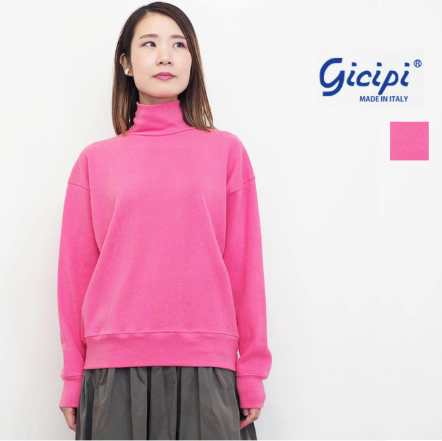 【40％OFF】gicipi ジチピ 2313A PERA ハイネックオーバーサイズロングスリーブプルオーバー コットン カットソー ニットソー ペッラ | 秋冬 トップス 23AW