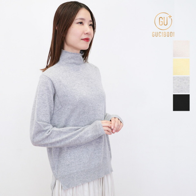 GUCIBODI グチボディ R11240316 モックネック カシミヤニットプル 